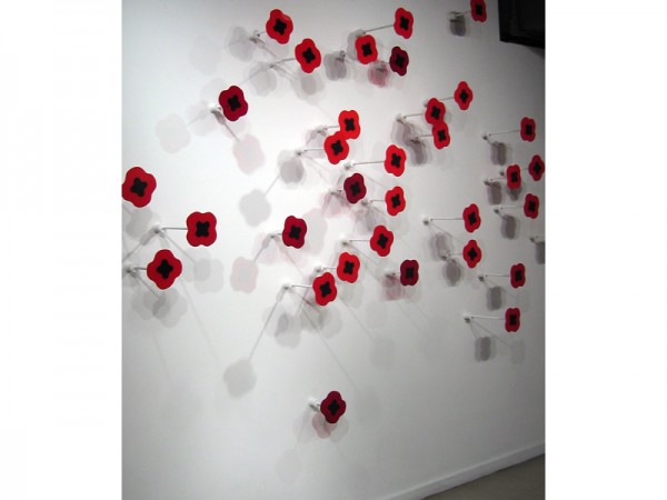 Great Scarlet Carpet, installation artwork by Laura Latimer