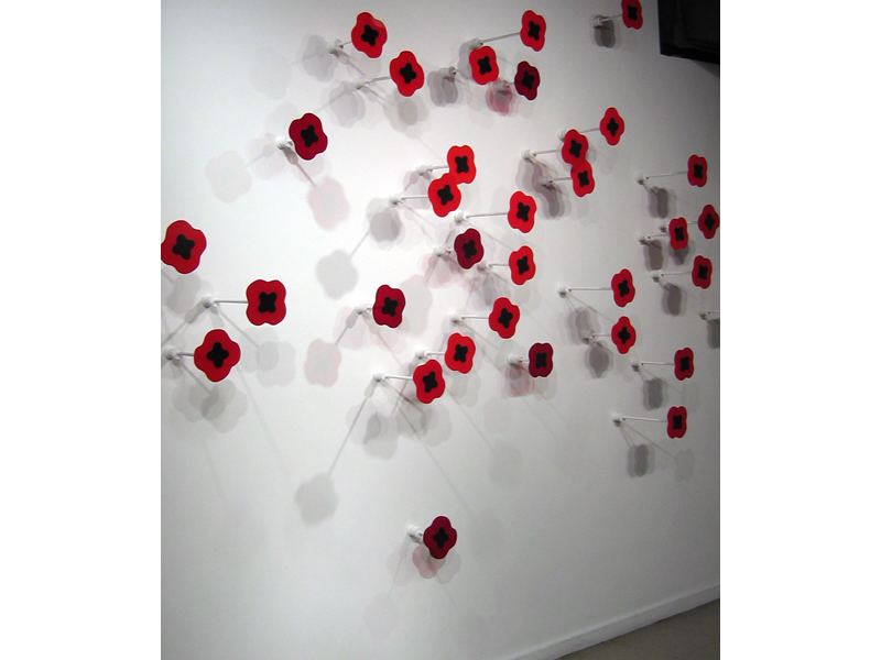 Great Scarlet Carpet, installation artwork by Laura Latimer