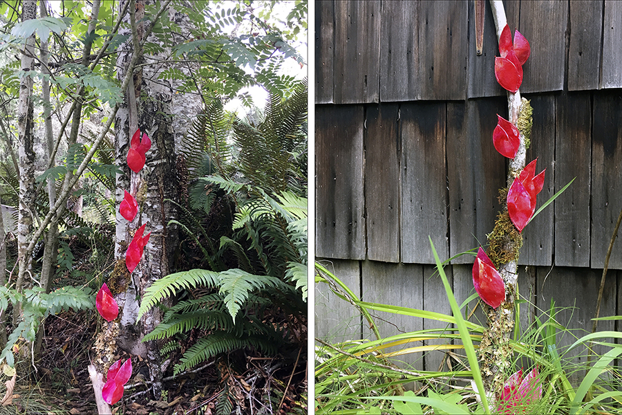 Temporary environmental installation by artist Laura Latimer